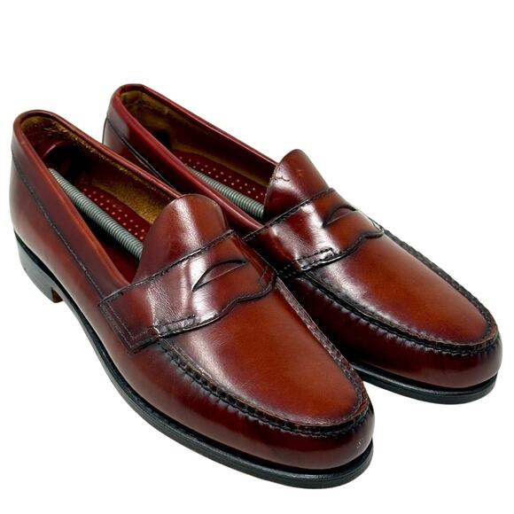 G.H. Bass Weeguns Loafers NARROW WIDTH - Cognac or Wine - Picture 1 of 9